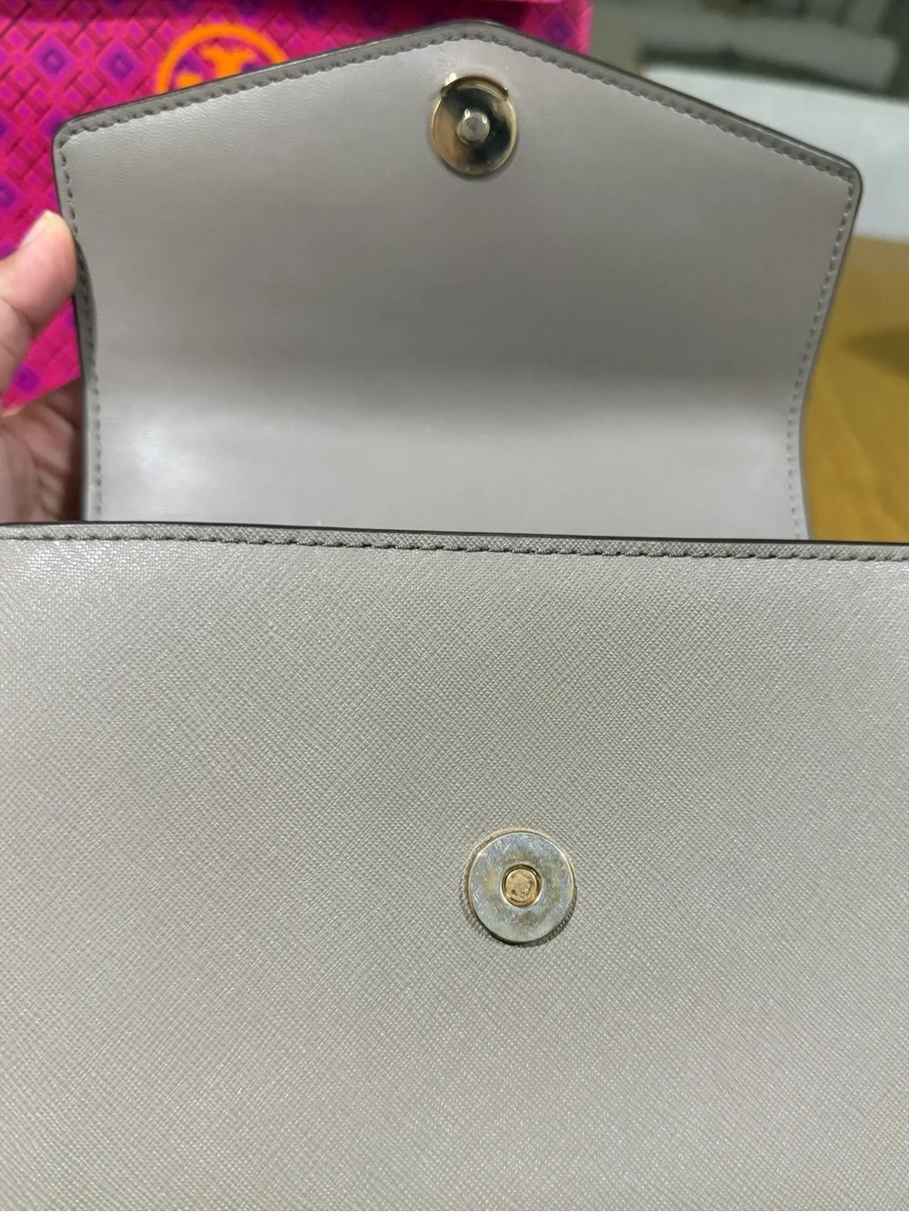 Tory Burch Leather Robinson Small Top Handle Bag
